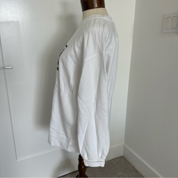 Lululemon X Ed Curtis Sweatshirt White Perfectly Oversized Crewneck Collab Large - Picture 8 of 10